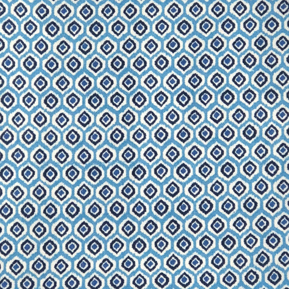 Light Blue Moroccan Style Pocket Square - Picture 2 of 2